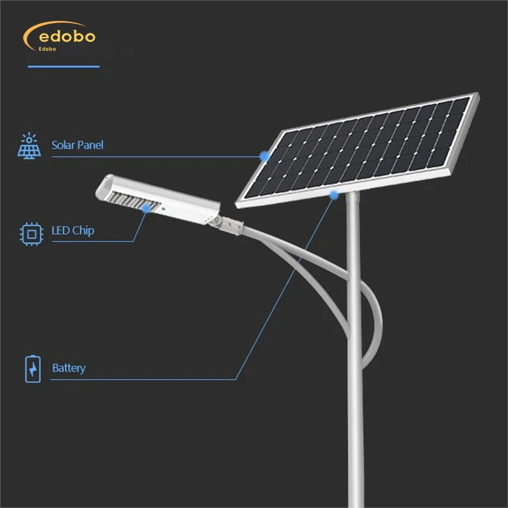 LED ulično svjetlo s litijumskom baterijom Solarno ulično svjetlo