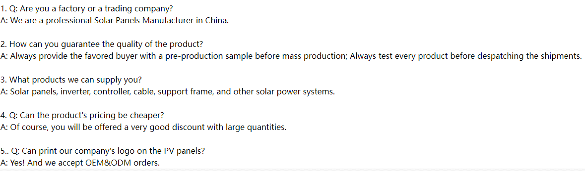 High Efficiency high power Solar Panel with Full Certificates High Efficiency high power Solar Panel with Full Certificates