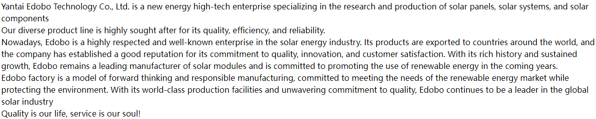 High Efficiency high power Solar Panel with Full Certificates